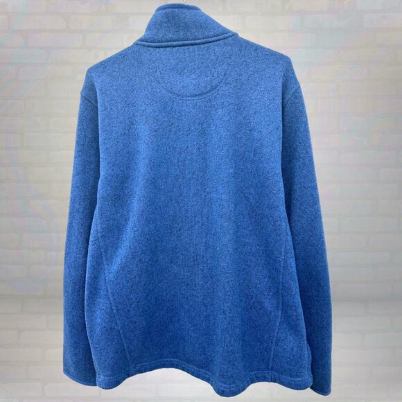 Vintage L.L. Bean Blue Fleece Jacket Men’s Large Full Zip Size Large - Picture 2 of 5